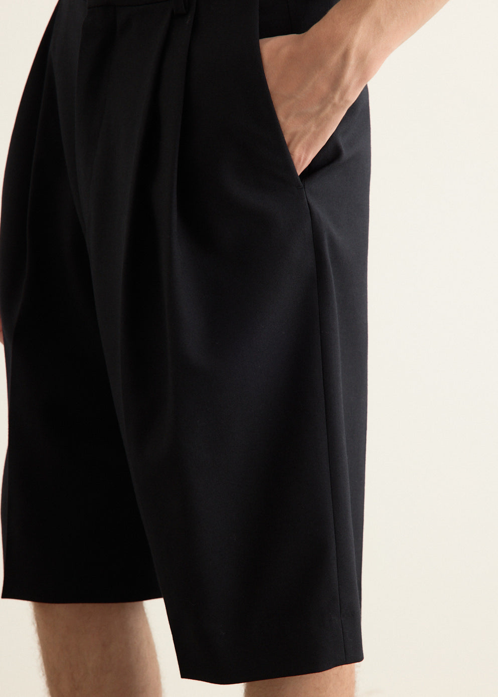 Tailored Wool Shorts