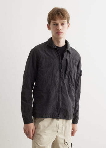 Iridescent Nylon Metal Overshirt