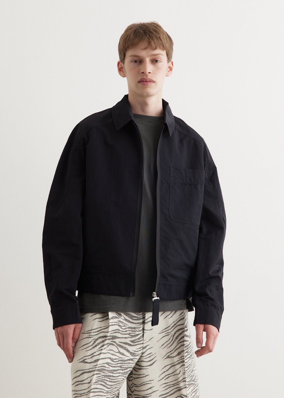 Jacquemus - Le Blouson Linu Jacket - Jacket,Specials : American Fashion Style Bags On Sale Jacquemus - Le Blouson Linu Jacket - Jacket,Specials : American Fashion Style Bags On Sale