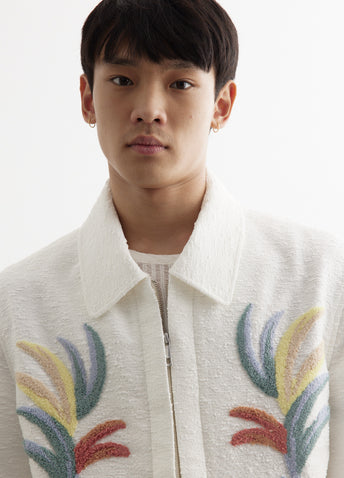 Embroidered Boucle Jacket