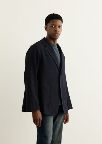 Wool Serge Square Jacket