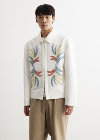 Embroidered Boucle Jacket