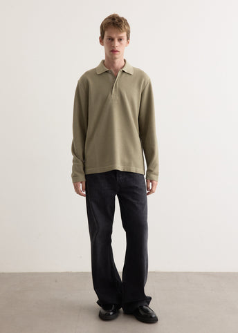 Ruben Double Face Long Sleeve Polo