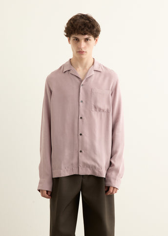 Cupro Washed Long Sleeve Shirt