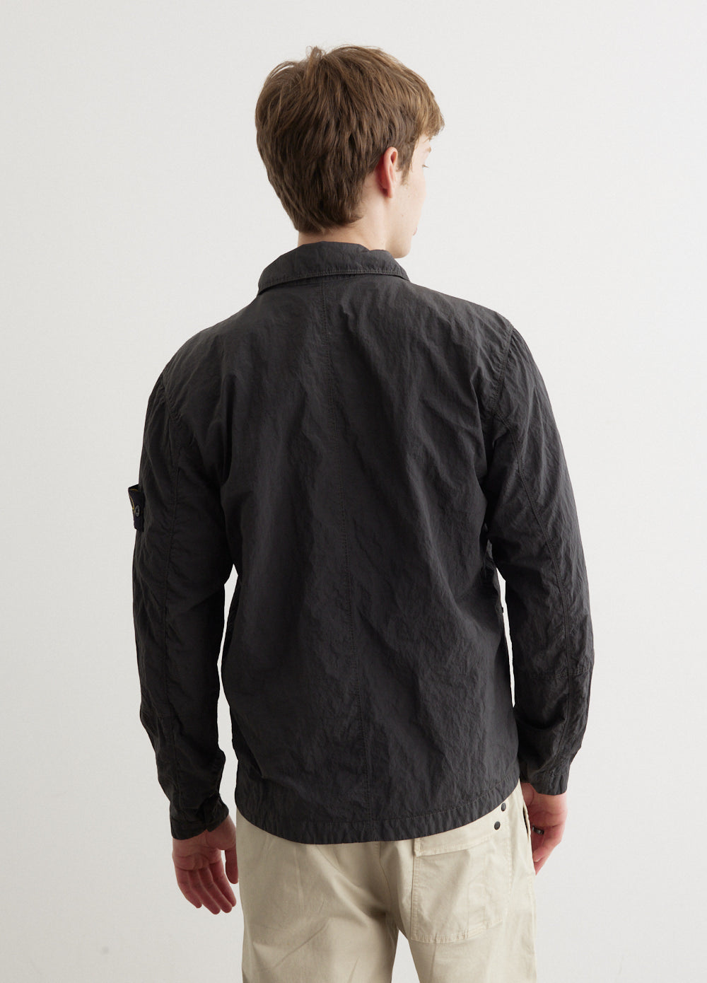 Iridescent Nylon Metal Overshirt