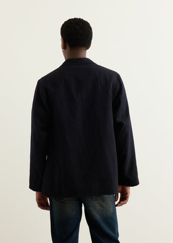 Wool Serge Square Jacket