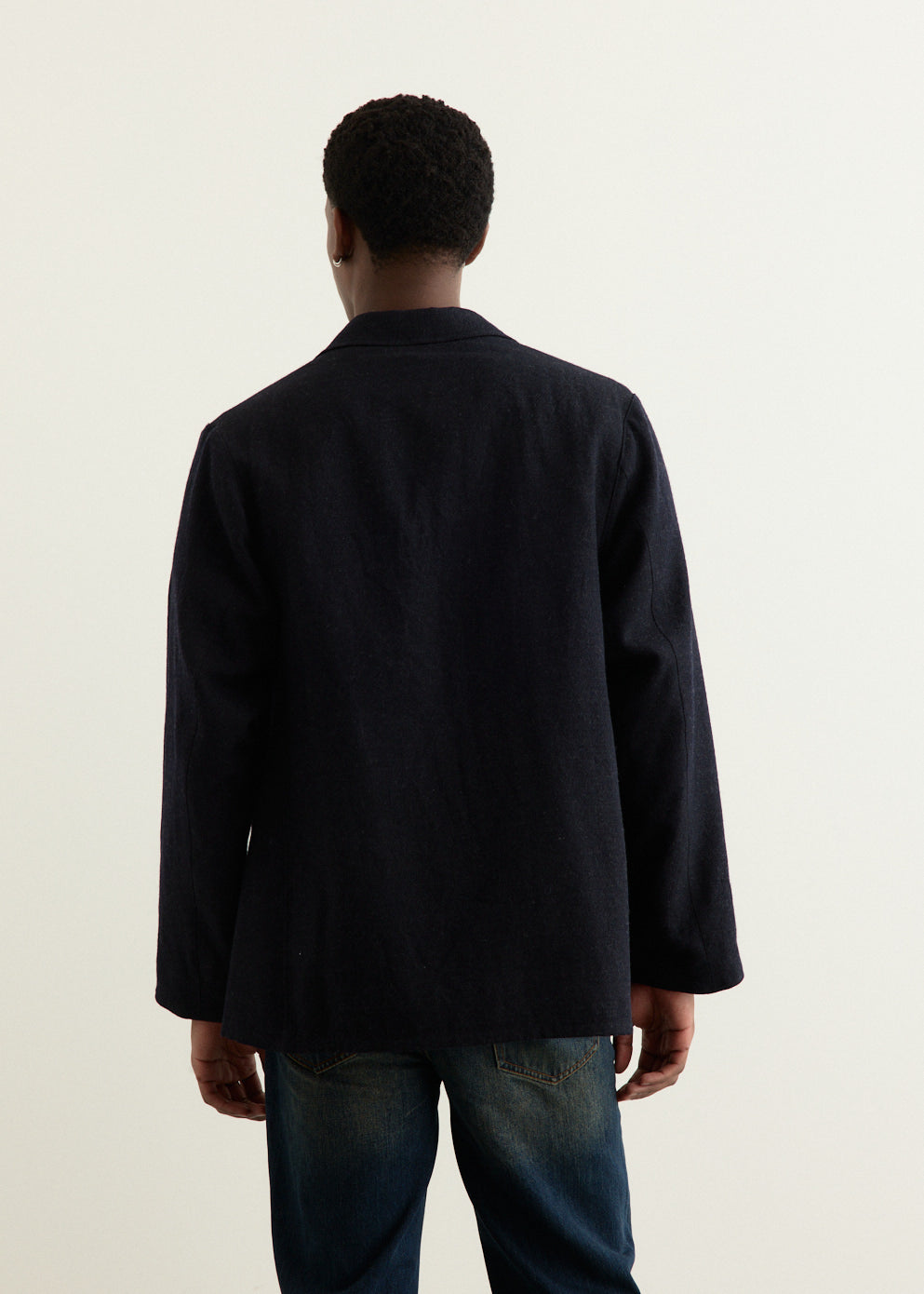 Wool Serge Square Jacket