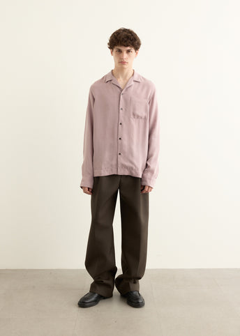 Cupro Washed Long Sleeve Shirt