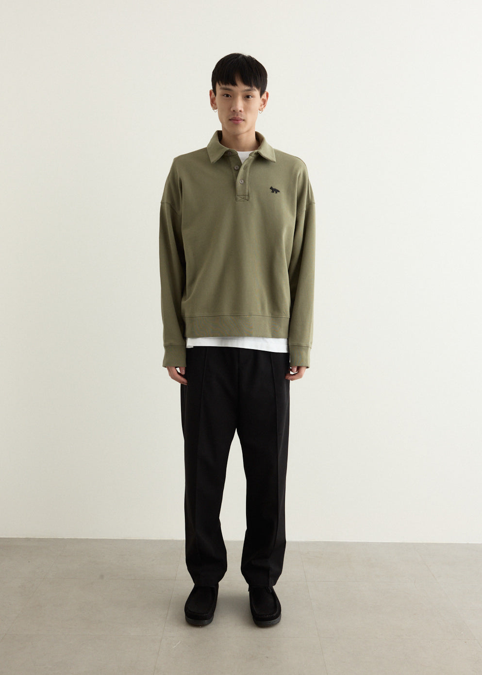 Profile Fox Oversize Polo Sweatshirt