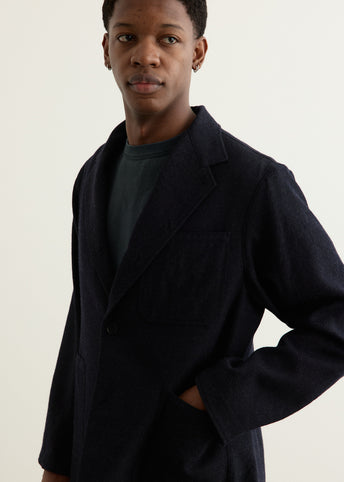 Wool Serge Square Jacket