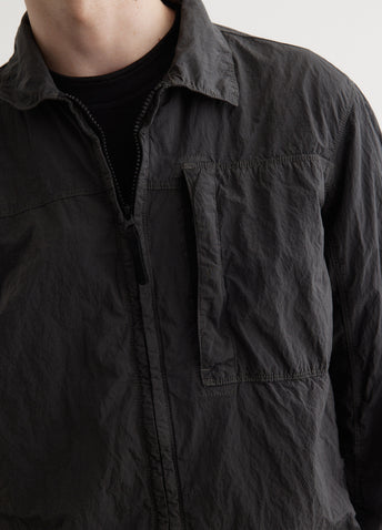 Iridescent Nylon Metal Overshirt