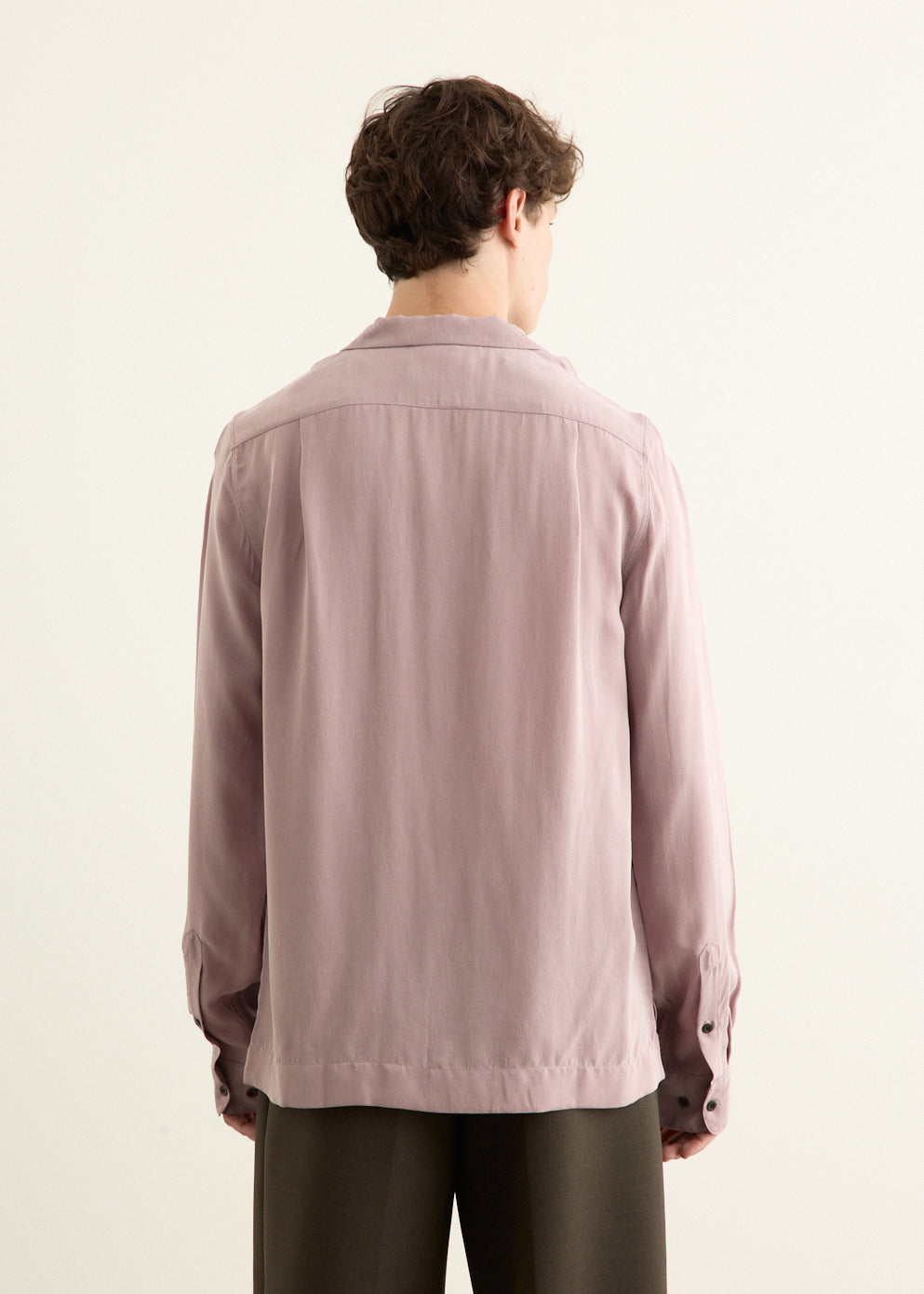 Cupro Washed Long Sleeve Shirt