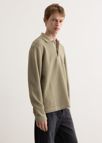 Ruben Double Face Long Sleeve Polo