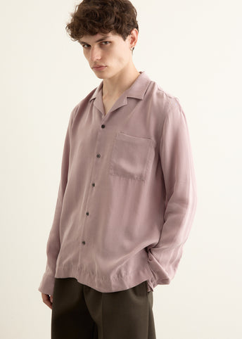 Cupro Washed Long Sleeve Shirt