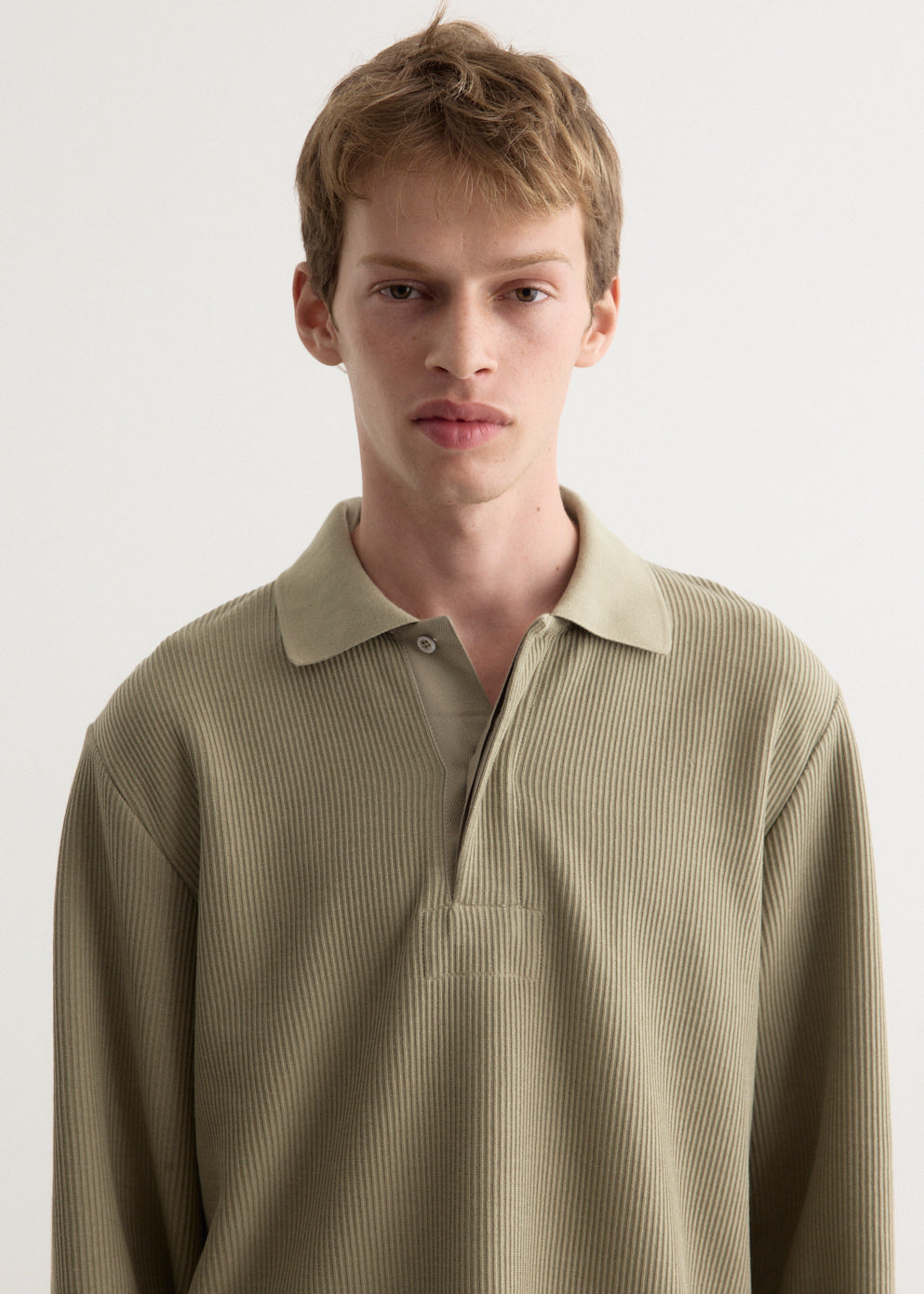 Ruben Double Face Long Sleeve Polo