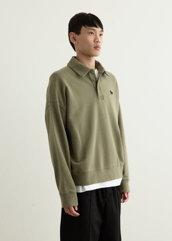 Profile Fox Oversize Polo Sweatshirt
