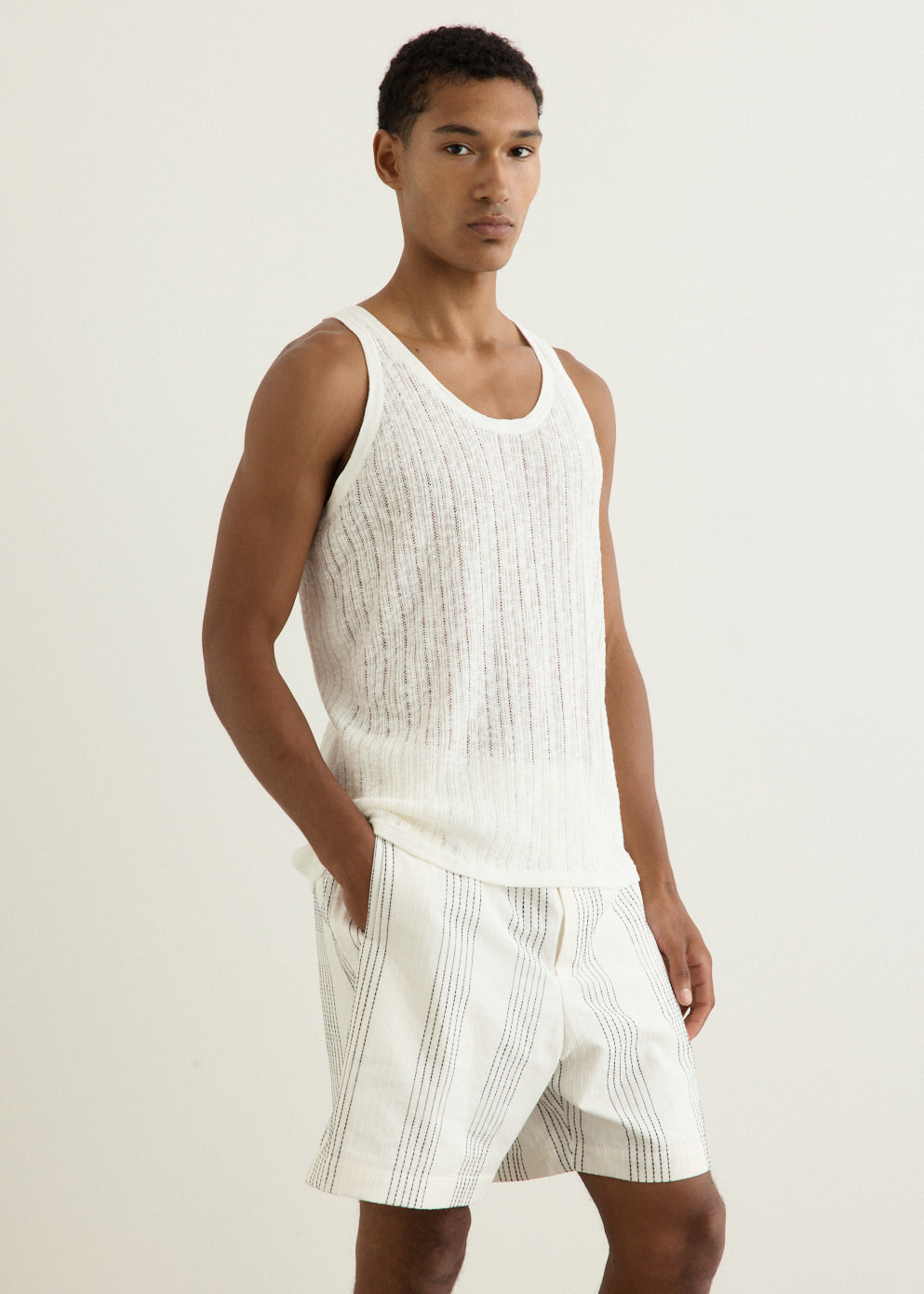 Pointelle Knit Tank
