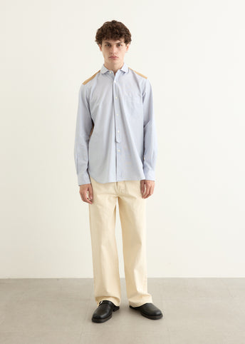Cotton Stripe x Cotton Flannel Shirt