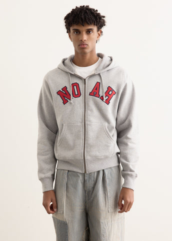 Arch Applique Zip Up Hoodie