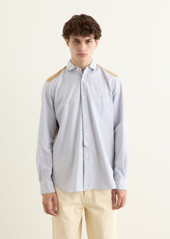 Cotton Stripe x Cotton Flannel Shirt