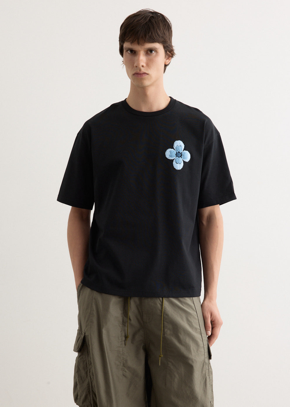 Commas - Floral Boucle Embroidered T-Shirt - Tshirt print,Specials : American Fashion Style Bags On Sale