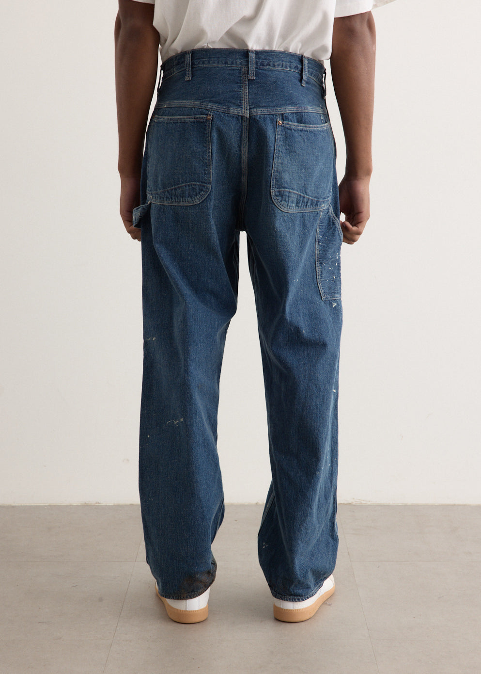 Denim Painter Pants With Paint