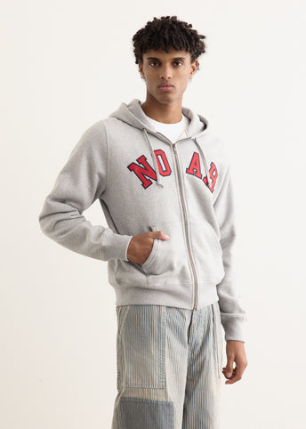 Arch Applique Zip Up Hoodie