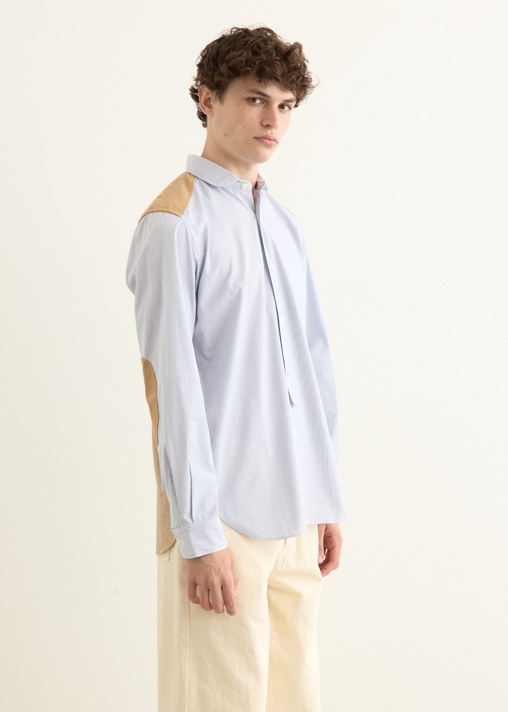 Cotton Stripe x Cotton Flannel Shirt