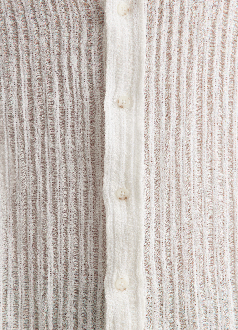 Sheer Stripe Linen Woven Shirt