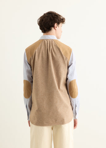 Cotton Stripe x Cotton Flannel Shirt