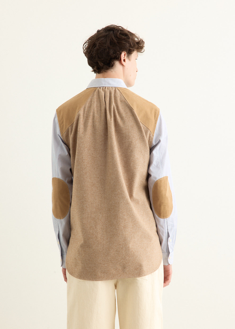 Cotton Stripe x Cotton Flannel Shirt