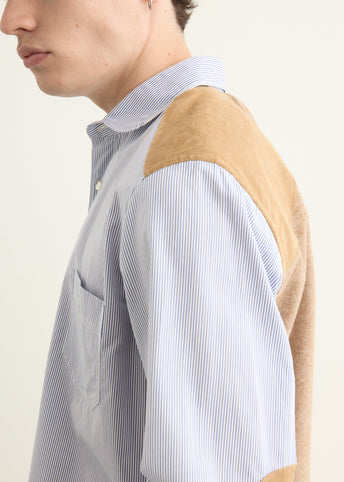 Cotton Stripe x Cotton Flannel Shirt