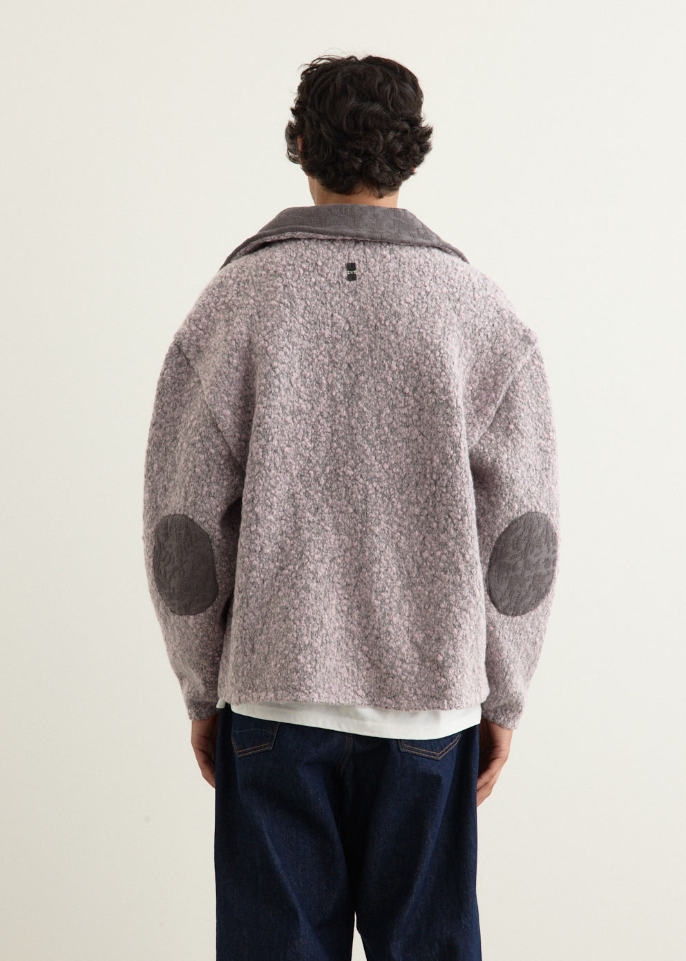Patch Sleeve Knit Cardigan
