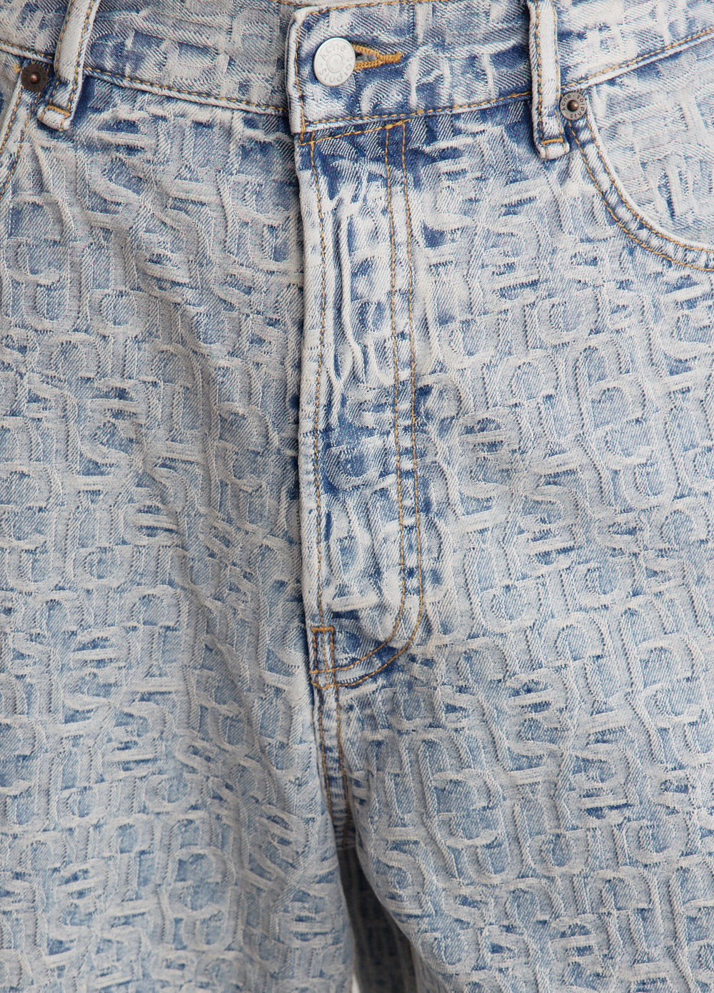 Rudda Denim Monogram Shorts