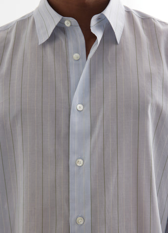 Hard Twist Finx Organdy Stripe Shirt