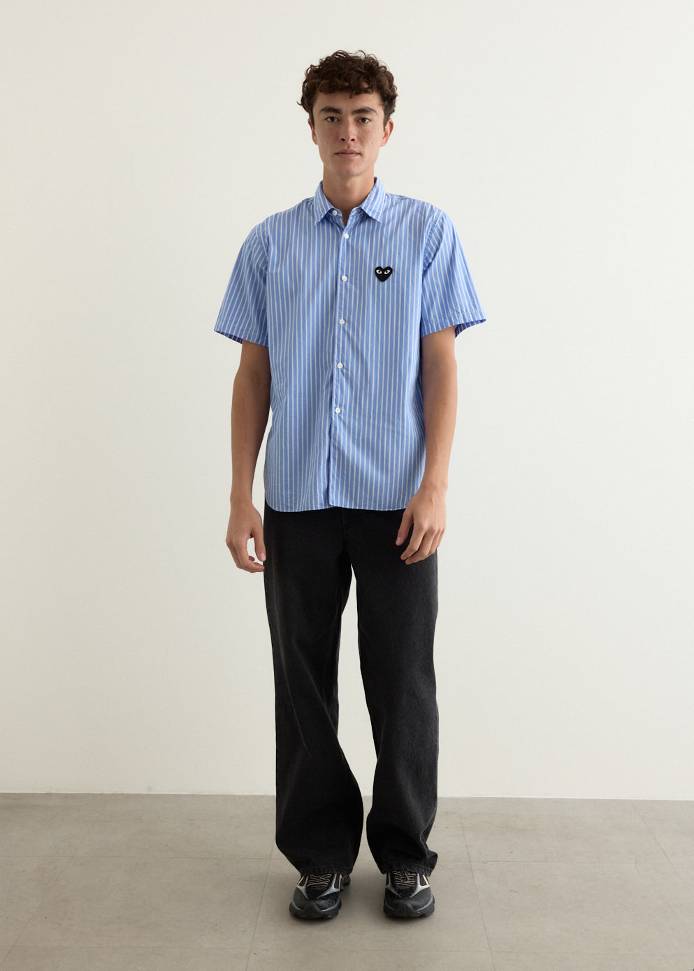 Black Emblem Short Sleeve Shirt