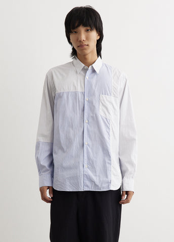 Cotton Stripe Panel Shirt