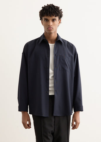 Tropical Wool Long Sleeved Shirt