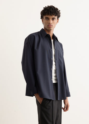 Tropical Wool Long Sleeved Shirt