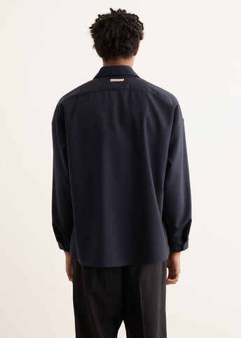 Tropical Wool Long Sleeved Shirt