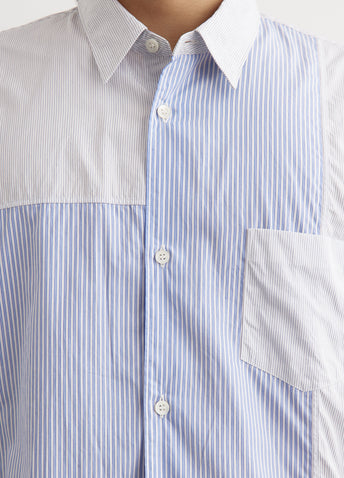 Cotton Stripe Panel Shirt