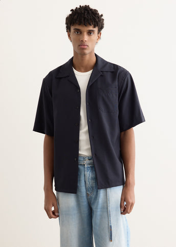 Tropical Wool Bowling Shirt