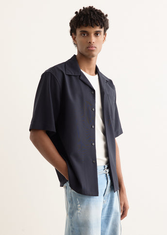 Tropical Wool Bowling Shirt