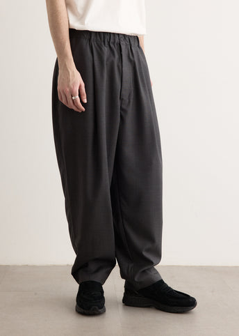 Still By Hand Summer Wool Wide Pants - Dusty Brown | Wallace