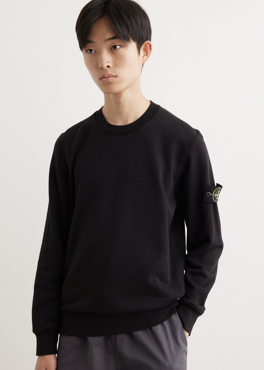 スウェット・トレーナー STONE  Light Wool Crewneck Man to Man Black 5100045S00 Stone Island 5100045 Light RWS Geelong Wool Loose Fit