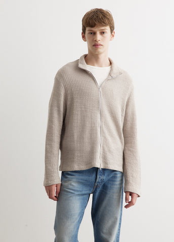 Shrunken Full Zip Polo