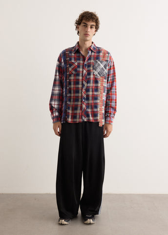 Flannel Shirt 7 Cuts Wide Shirt