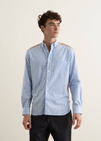 Cotton Check Quilted Nylon Shirt