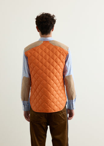 Cotton Check Quilted Nylon Shirt