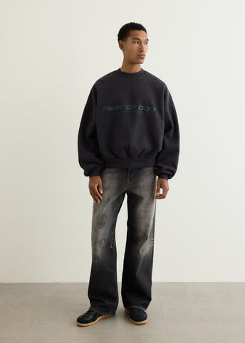 Cropped Relaxed Sweatshirt